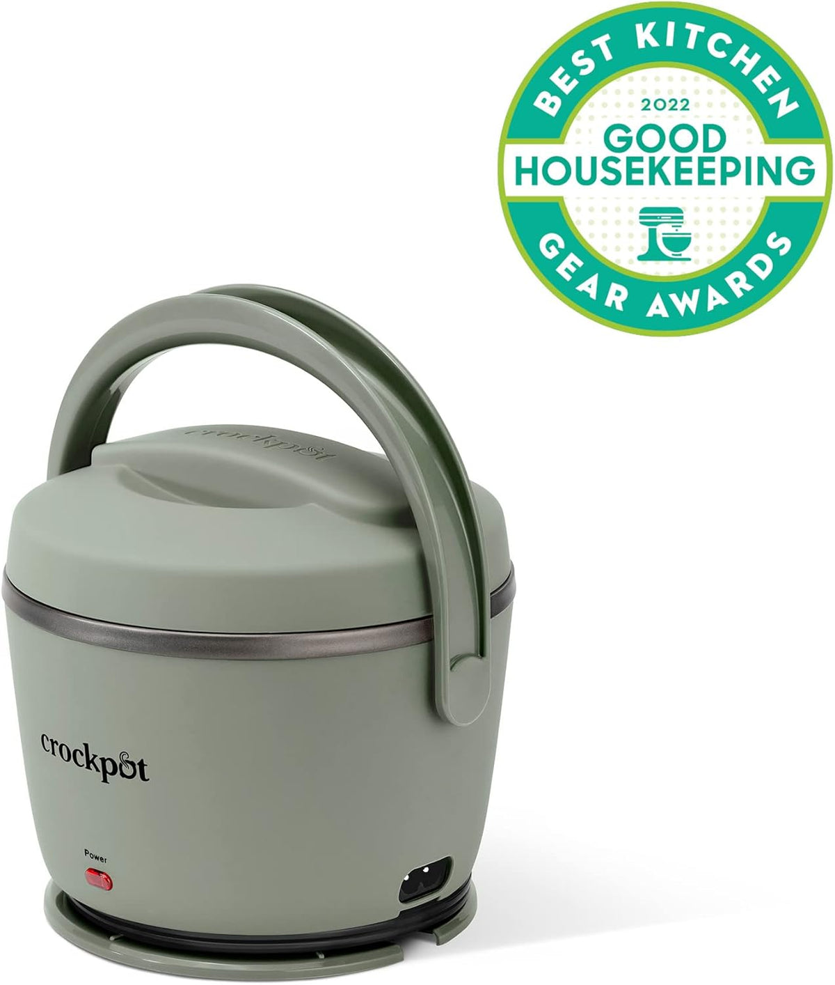 Crock-Pot Portable Electric Lunch Box 20-Ounce Food Warmer Moonshine Green | Ideal for Travel On-the-Go | Keeps Food Spill-Free Warm & Tasty (Pack of 4)