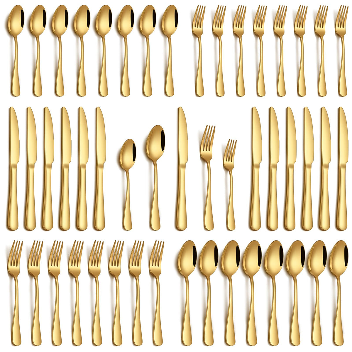 20 Piece Black Silverware Set, Stainless Steel Flatware Set for 4 Food Grade Novelty Flatware Cutlery Utensil Set Include Knife Fork Spoon Mirror Polished Dishwasher Safe